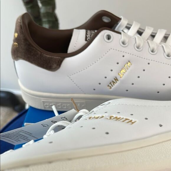 Adidas White and Brown Sneakers Classic Design - Picture 5 of 6